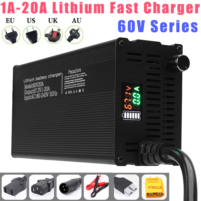 84V 20A Smart Charger - Carregadores de bateria de lítio corrente