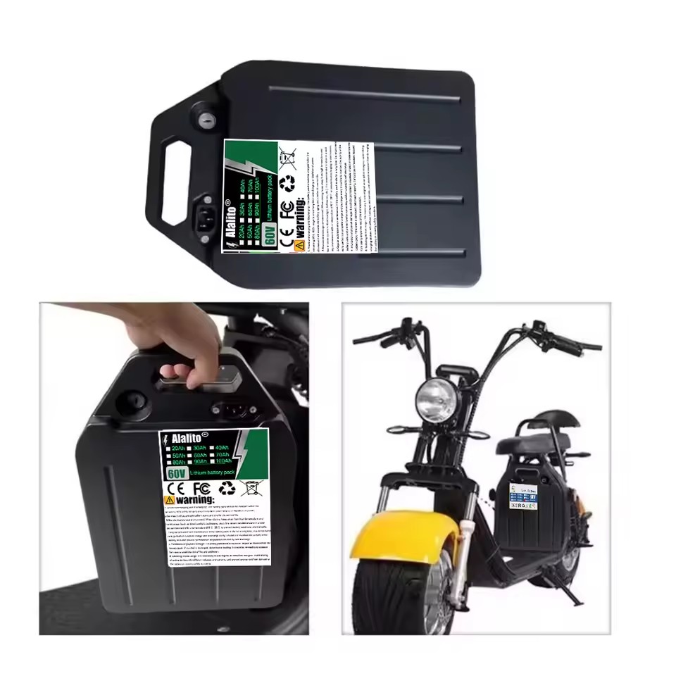Bateria de lítio para veículo  - 60V 50Ah Electric Scooter Battery avaliação e preço